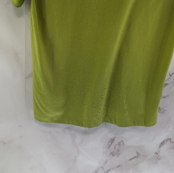 Everlane T Shirt Women Yellow Green Crew Neck Box Cut Tee Organic Cotton - Picture 8 of 12